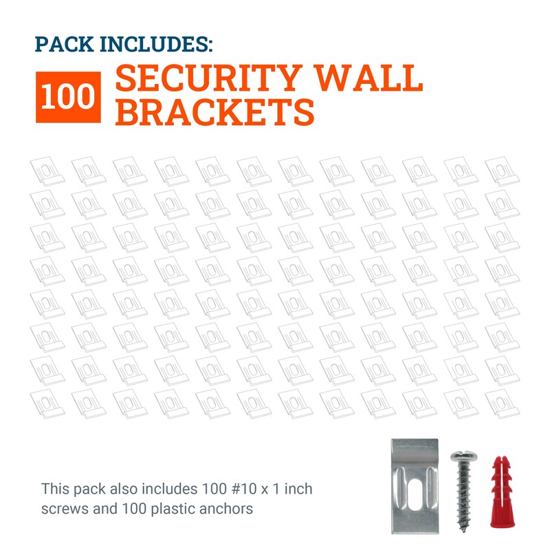 Picture Hanging Security Wall Support Brackets with Screws| Security Bracket,