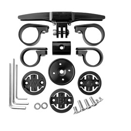 HOUSON Bicycle Computer Mount, Aluminum Alloy, Quick Release Mount for Triathlon Handlebars, Bicycle Computer, Camera & lamp (22.2/25.4 mm)