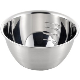 ヨシカワ(Yoshikawa) ボウル シルバー 16cm 目盛付 ジャストにフィット SJ1392