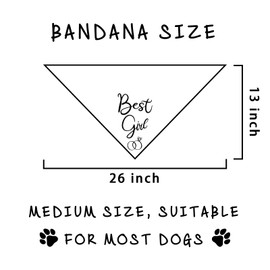 Best Girl Dog Wedding Bandana Bridal Shower Gift Dog Engagement Bandana Wedding Photo Prop for Dog Lover Pet Scarf Accessories for Small Medium