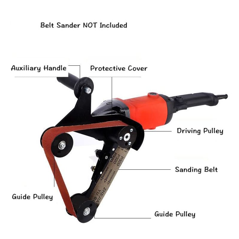 Belt Sander Adapter 5/8-11 UNC for Angle Grinder Attachment Pipe