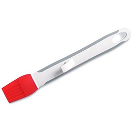 Pampered Chef Basting Silicone Brush in Cool Red and White