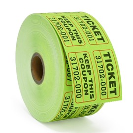 1000 L LIKED Raffle Tickets,Neon Green,Self Adhesive,Double Rolls, Use for Events, Entry, Prizes Stickers or Teacher Stickers, Classroom Stickers,Motivational Stickers for Kids Stickers for Students