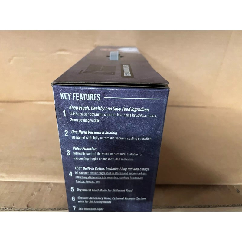 Robert Irvine Kitchen Digital Vacuum Sealer Model CRKA-DVSWB-5