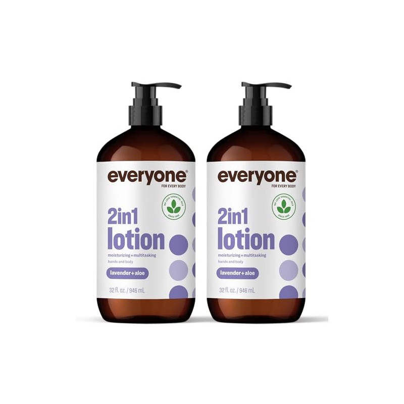 Everyone Lotion, Lavender and Aloe, 32 Ounce (Pack Of 2)