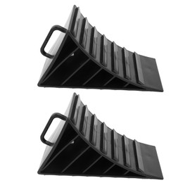 Greensen Schwere Radkeile, Radstopperkeile 2 Stück mit Gerippter Rutschfester Rückseite und Griff für Wohnwagen Reisemobil Campingbus Bootsanhänger