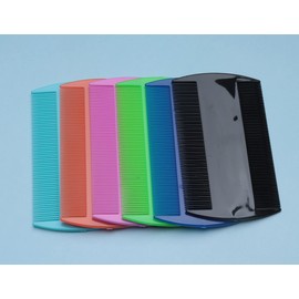 Ruwado 6 Pcs Pet Flea Combs Plastic Multi Color Double Sided Professional Comb Set Tick Lice Dandruff Removal Fine Tooth Comb Bulk for Dogs Cats Kittens Puppies Long Haired Dogs