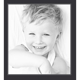 ArtToFrames MAT-21-24x27-Black 24x27 Smooth Black Custom Mat