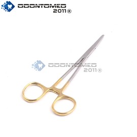 OdontoMed2011 Forceps Hook Remover Gold Handle (Straight & Curved, 5")