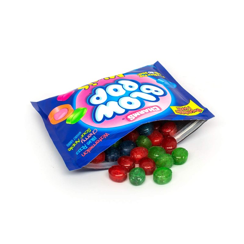 Charms Blow Pop Mini Lollipops - Individually Wrapped Dual Candy