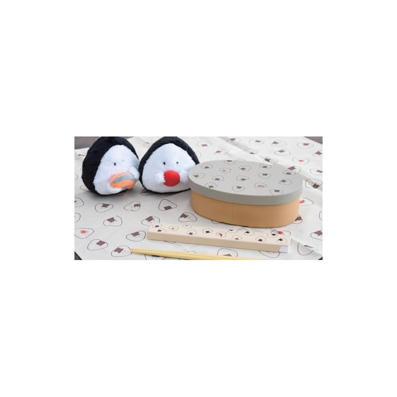 Ijinsha 47128 Gyutto Onigiri-san Antibacterial Chopsticks Case Set, Chopsticks/7.1 inches
