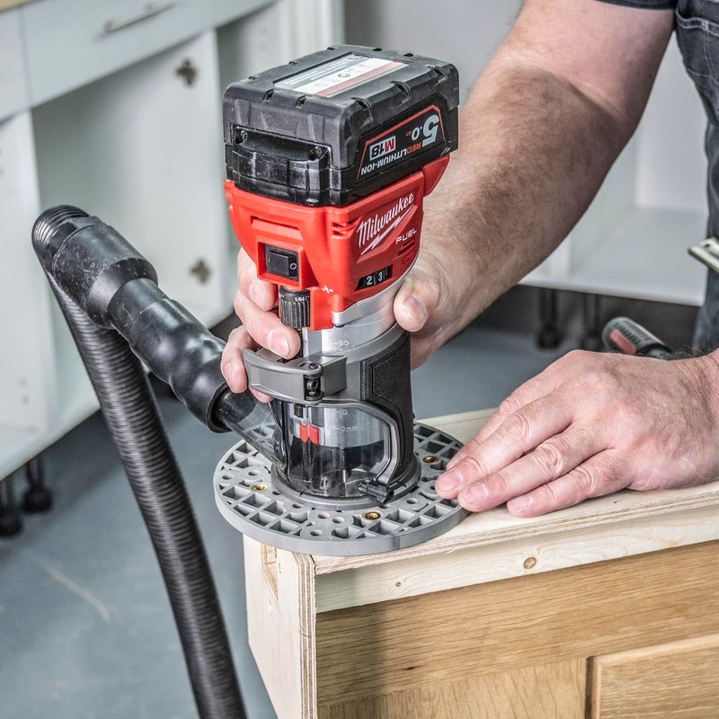 Trend Universal Trim Router Sub-Base, 150mm, Enhanced Compatibility for 1/4