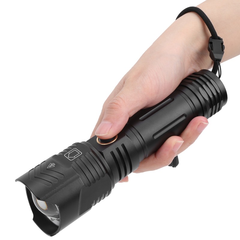 Outdoor Portable Flashlight USB Charging Torch Light Multifunctional Waterproof Flashlight