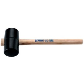 Rubber Mallet Diameter 40 mm 150 g Black with Ash Handle