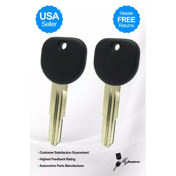 GENERAL MOTORS Pair of New GM Replacement Uncut Transponder Chip