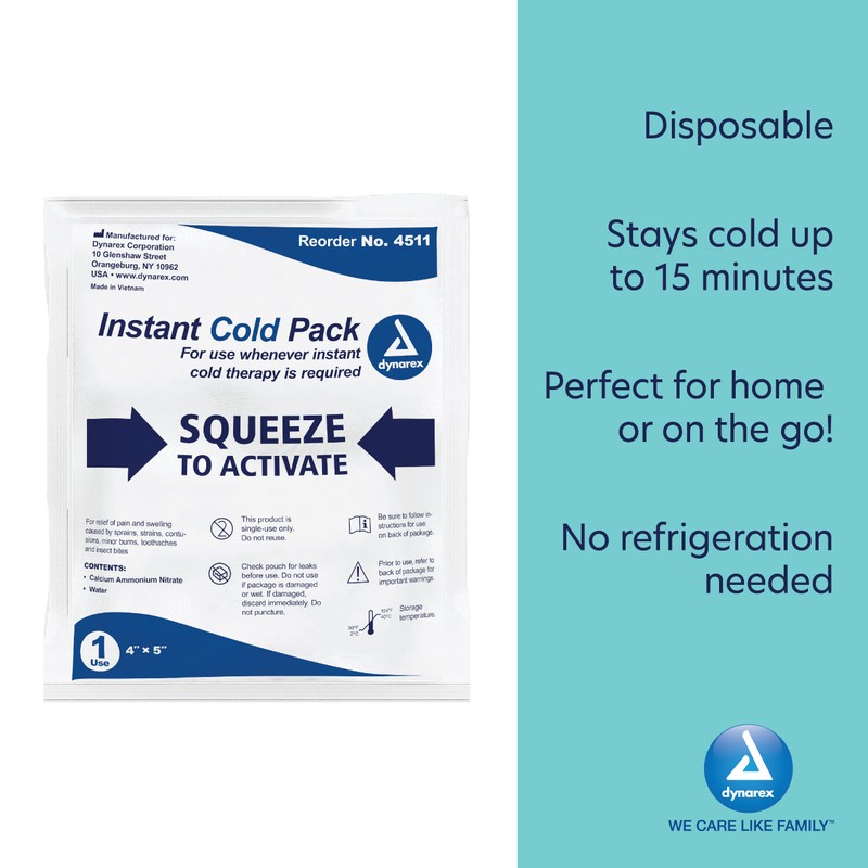 Dynarex Cold Pack 4 x 5, 24 count