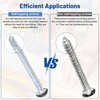 Pan Head Metal RV Screws Black #8 X 1/2" for