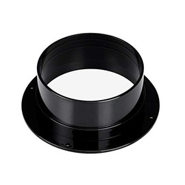 HG POWER 3 Inch Duct Connector Flange ABS Straight Pipe Flange Air Duct Hose Connector for 3" Duct Pipe Ventilation HVAC Ducting