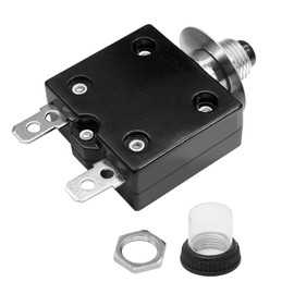 MDEOOSKY 15A Push Button Thermal Circuit Breaker Thermal Switch Reset Current Overload Protection Device Manual Reset Thermal Circuit Breaker