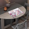 BIGCARJOB Hummingbird Flower Placemat Set of 6 Spring Floral Birds