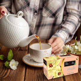 Tea4U Flavored Black Ceylon TeaBags - Vanilla | Ideal Quality from Sri Lanka's Finest Leaves and Expertly Blended - 25 Count