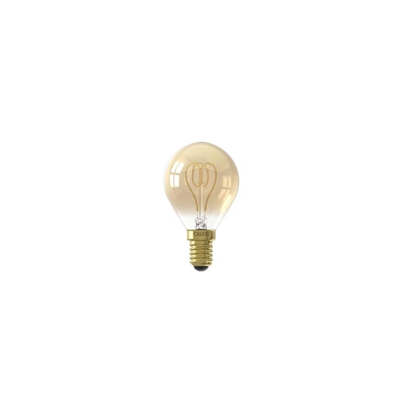 CALEX LED Filament P45 240V 2.5W E14 Gold 2100K Dimmable