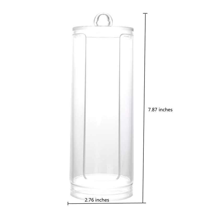 BBDOU Cosmetic Cotton Pad Holder - Acrylic Makeup Remover Organizer