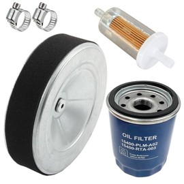 Tune UP KIT for GX630 GX660 GX690 GX700 GX800 IGX700 IGX800 Include Replacement 15400-PLM-A02 15400-RTA-003 Oil Filter AIR Filter Replace 17210-Z6L-010 Fuel Filter and 2 Clamps