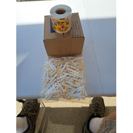 volk enterprises Pop-Up Disposable Meat Thermometers Yellow 138° 200 Count Packages