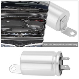 ECSiNG 1 x Car Indicator 12 V 21 W 3-Pin Aluminium Alloy Relay Unit Indicator for Tractors Scooters Commercial Vehicles Motorcycles Quads (3 x 21 W)