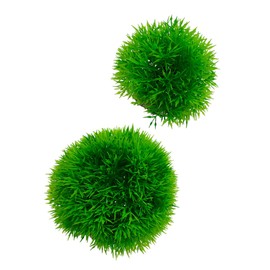 BCOATH 2pcs Artificial Grass Ball Water Plants Ornaments Decorative Aquatic Plants Fish Tank Artificial Plants Fish Tank Ornaments Artificial Aquarium Plants Aquarium Decorations