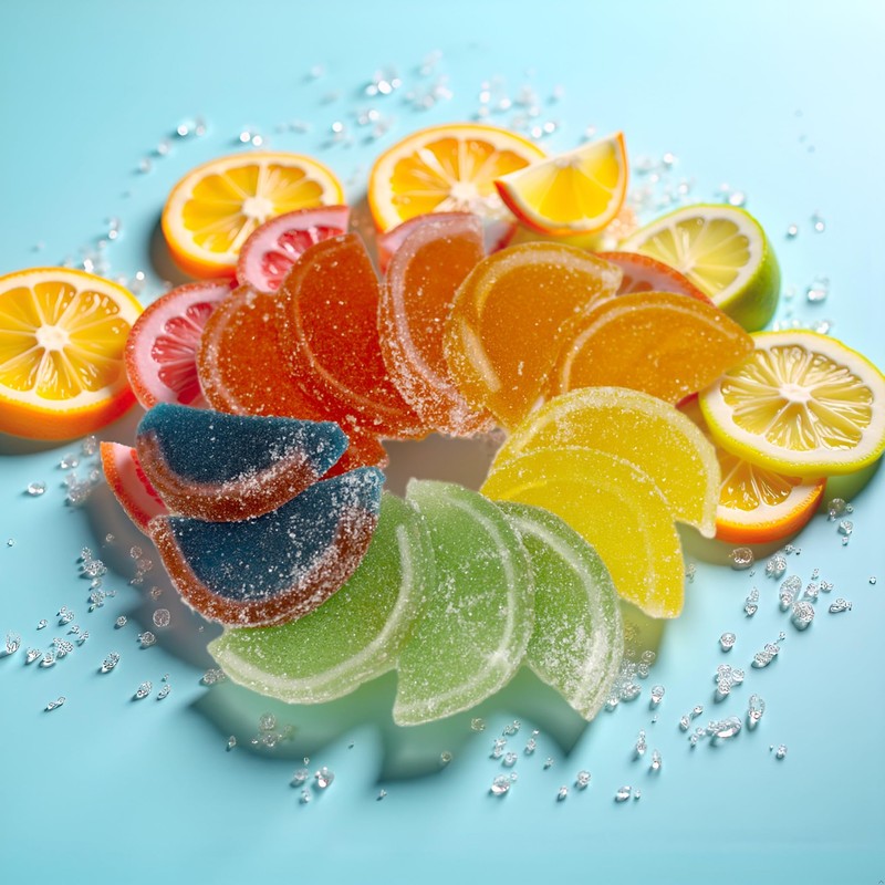 SweetGourmet Assorted Fruit Slices | Candy Fruit Jelly | Vegan,