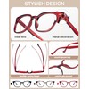 AEZUNI Large Frame Reading Glasses for Women 350 Strength Trendy