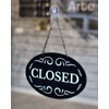 Prodotto Open Closed Aluminium Door Sign Double Sided Shop Coffee