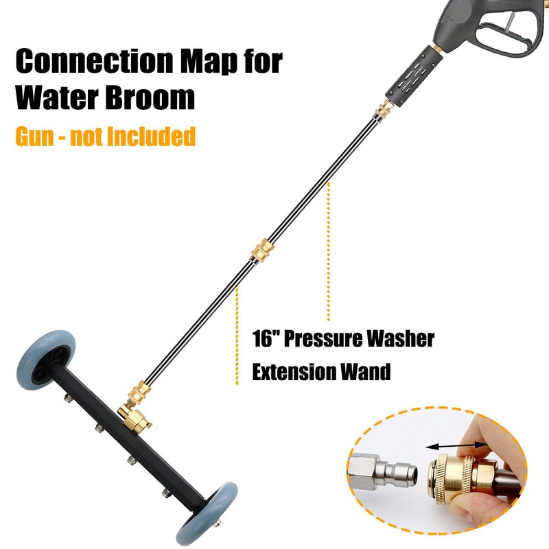 ZALALOVA Pressure Washer Undercarriage Cleaner, 16 Inch Power Washer Surface