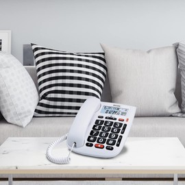 Alcatel Teléfono Fijo para Mayores T MAX 20 Blanco