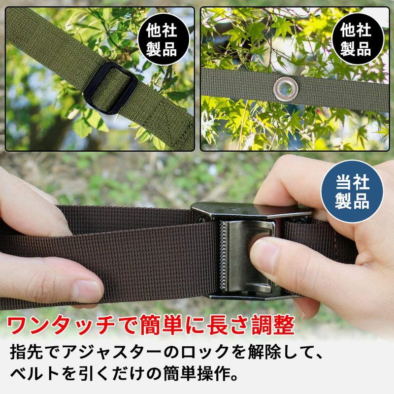 NOCNEX Stream Tension Tarp, Extension Belt, Setting Tape, One-Touch Length