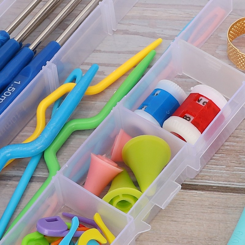 Household Crochet Hook Kit Sewing Needle Tape Measure Scissor Thimble