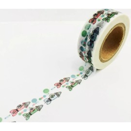 Unbranded Rocket Ship Washi Tape Papercraft Planner Supply Scrapbook Outer Space Party