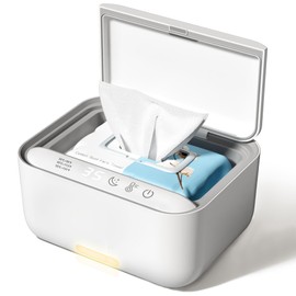 jjojcll Baby Wipe Warmer Dispenser,Large Capacity Wipe Holder Box Container with Night Light