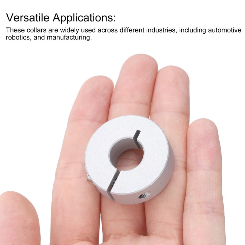 sourcing map 10pcs Single Split Clamp-On Shaft Collar 12mm Bore