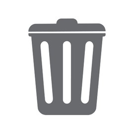 Trash Label Waste Basket Waterproof Vinyl Recycle Sticker