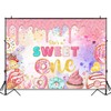 Avezano Sweet One Birthday Backdrop for Baby Girl's First Birthday