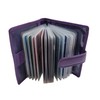 TheGloveHut Unisex Genuine Leather Credit Card Holder 20 Cards RFID