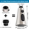 Universal Kitchen Faucet Head Replacement with 15 Adapter Kit Compatible