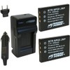 Wasabi Power Battery (2-Pack) and Charger for Pentax D-LI2, D-L12