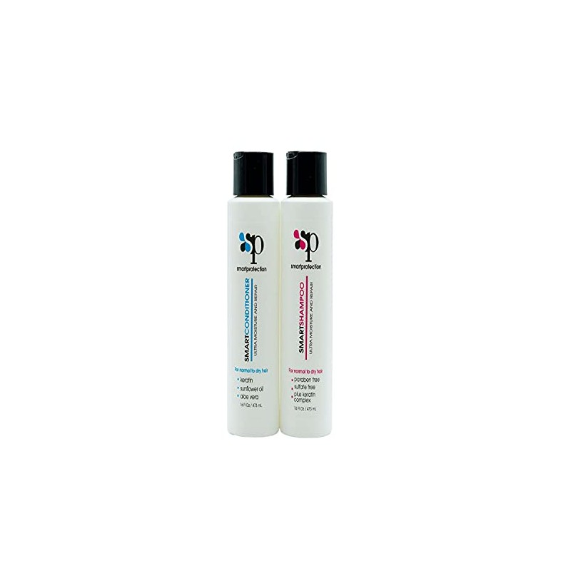 Shampoo and Conditioner Sulfate and Salt Free 16oz for Keratin