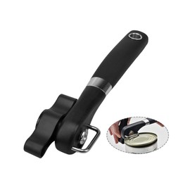 Dreampassing Stainless Steel Safety Ergonomic Swivel Can Opener (Black) ha427