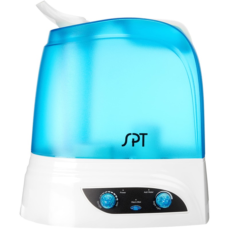 SPT SU-2628BA: Dual Mist Humidifier with ION Exchange Filter