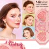 Mirsist Tricolor Heart Shape Baked Blush Cheek, 0.6 oz (16